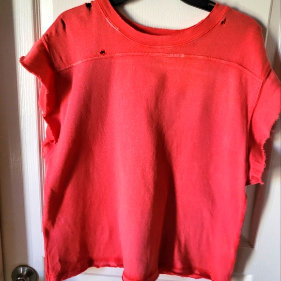 We The free Coral Women Tee top - Picture 3 of 9